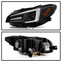 Load image into Gallery viewer, Spyder Subaru Impreza WRX 15-20 Halogen High-Power LED Headlights- Black PRO-YD-SWRX15HALAP-SBSEQ-BK
