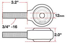 Load image into Gallery viewer, SPC Performance X Axis Sealed Flex Joint RH 3/4in-16x12mm BH x 2in W
