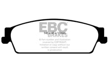 Load image into Gallery viewer, EBC 09-14 Cadillac Escalade 6.0 Hybrid Greenstuff Rear Brake Pads
