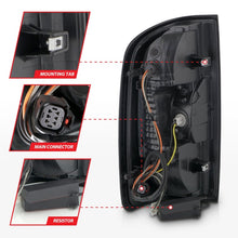Load image into Gallery viewer, ANZO 15-21 GMC Canyon Full LED Tail Lights w/ Red Lightbar Black Housing Smoke Lens
