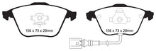 Load image into Gallery viewer, EBC 08-11 Volkswagen CC 3.6 Greenstuff Front Brake Pads
