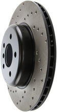 Load image into Gallery viewer, StopTech 11-13 BMW 550i Rear Right Drilled Sport Brake Rotor
