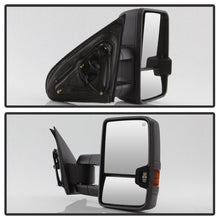 Load image into Gallery viewer, xTune Chevy Silverado 14-16 Heated Amber LED Signal Telescoping Mirrors MIR-CSIL14S-G2-PWH-AM-SET
