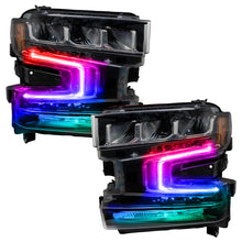 Load image into Gallery viewer, Oracle 19-21 Chevy Silverado 1500 RGB+W Headlight DRL Upgrade Kit - ColorSHIFT w/o Controller
