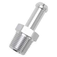 Load image into Gallery viewer, Edelbrock Hose End Straight 3/8In NPT to 3/8In Barb Clear Anodize
