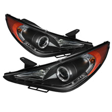 Load image into Gallery viewer, Spyder Hyundai Sonata 11-13 Projector ( Not Fit Hybrid )- LED Halo DRL Blk PRO-YD-HYSON11-DRL-BK
