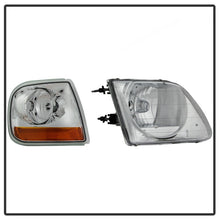 Load image into Gallery viewer, xTune 97-03 Ford F-150 4pc OEM Style Headlights w/Corner - Chrome (HD-JH-FF15097-L-SET-C)
