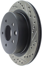 Load image into Gallery viewer, StopTech 03-05 350Z / 03-04 G35 / 03-05 G35X SportStop Slotted &amp; Drilled Rear Left Rotor
