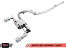Load image into Gallery viewer, AWE Tuning Ford Focus RS SwitchPath Cat-back Exhaust - Chrome Silver Tips
