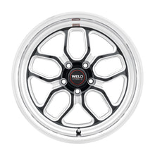 Load image into Gallery viewer, Weld S152 17X5 Laguna Drag 5X120.7 ET-10 BS2.60 Gloss Black MIL Dia 78.1
