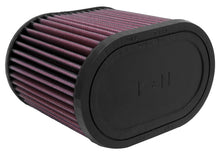 Load image into Gallery viewer, K&amp;N Universal Oval Clamp-On Air Filter 2-3/4in Flange 6-1/4in Length 4in Width 5in Height
