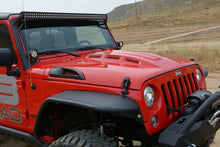 Load image into Gallery viewer, DV8 Offroad 07-18 Jeep Wrangler JK Metal Heat Dispersion Hood - Primer Black

