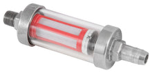Load image into Gallery viewer, K&amp;N 5/16in or 3/8in Inlet 1/8in NPT Outlet Clearview Fuel Filter
