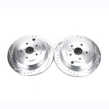 Load image into Gallery viewer, Power Stop 06-07 Subaru B9 Tribeca Rear Evolution Drilled &amp; Slotted Rotors - Pair
