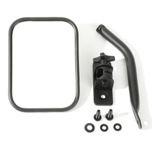Load image into Gallery viewer, Rugged Ridge 97-18 Jeep Wrangler Textured Black Rectangluar Quick Release Mirror Kit
