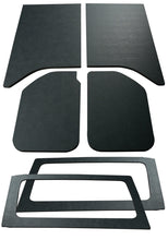 Load image into Gallery viewer, DEI 11-18 Jeep Wrangler JK 2-Door Boom Mat Complete Headliner Kit - 6 Piece - Black Leather Look
