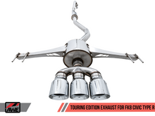Load image into Gallery viewer, AWE Tuning 2017+ Honda Civic Type R Touring Edition Exhaust w/Front Pipe &amp; Triple Chrome Silver Tips
