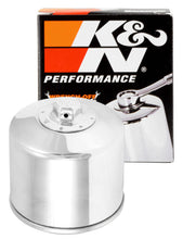 Load image into Gallery viewer, K&amp;N Oil Filter Powersports Canister Chrome
