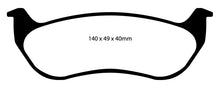 Load image into Gallery viewer, EBC 07-11 Ford Explorer Sport Trac 4.0 Yellowstuff Rear Brake Pads
