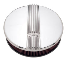 Load image into Gallery viewer, Edelbrock Air Cleaner Classic Series Round Aluminum Top Cloth Element 14In Dia X 3 9In Polished

