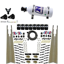Load image into Gallery viewer, Nitrous Express 8 Cyl Dry Direct Port Four Stage 8 Solenoids Nitrous Kit (200-600HP) w/5lb Bottle
