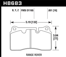 Load image into Gallery viewer, Hawk 06-09 Land Rover Range Rover/Range Rover Sport HPS 5.0 Front Brake Pads
