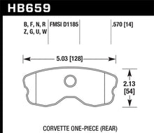 Load image into Gallery viewer, Hawk 2008 Chevrolet Corvette 7.0L 427 Limited Edition Z06 (Incl.Shims Pins) Rear ER-1 Brake Pads
