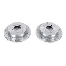Load image into Gallery viewer, Power Stop 09-15 Mitsubishi Lancer Rear Evolution Drilled &amp; Slotted Rotors - Pair
