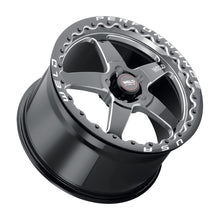 Load image into Gallery viewer, Weld S904 18X12 Ventura Drag Beadlock 5X120.65 ET55 BS8.7 Gloss Black MIL Dia 78.1
