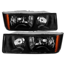 Load image into Gallery viewer, Xtune Chevy Avalanche w/ Body Cladding Only 02-06 OEM Headlights - OEM (Black) HD-JH-CAVA02-AM-BK
