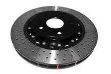 Load image into Gallery viewer, DBA 06-10 Jeep Grand Cherokee SRT8 Front 5000 Series Cross Drilled Rotor w/Black Hat
