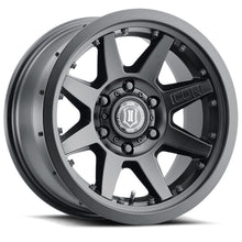 Load image into Gallery viewer, ICON Rebound Pro 17x8.5 6x5.5 25mm Offset 5.75in BS 93.1mm Bore Satin Black Wheel
