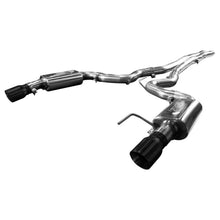 Load image into Gallery viewer, Kooks 15+ Mustang 5.0L 4V Convertible 3in Cat-Back w/ X-Pipe 4in Slash Cut Black Tips Exhaust
