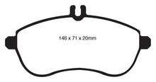 Load image into Gallery viewer, EBC 12-14 Mercedes-Benz C250 (W204) 1.8 Turbo Yellowstuff Front Brake Pads
