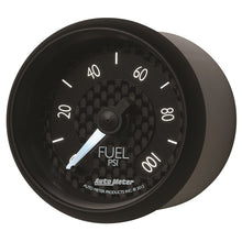 Load image into Gallery viewer, Autometer GT Series 52mm Full Sweep Electronic 0-100 PSI Fuel Pressure Gauge
