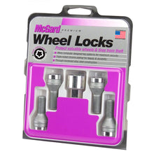 Load image into Gallery viewer, McGard Wheel Lock Bolt Set - 4pk. (Cone Seat) M12X1.5 / 17mm Hex / 22.2mm Shank Length - Chrome
