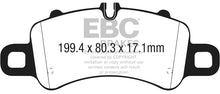 Load image into Gallery viewer, EBC 17-18 Porsche 718 Boxster 2.5L Redstuff Front Brake Pads

