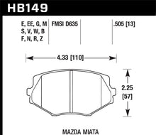 Load image into Gallery viewer, Hawk 94-97 &amp; 99-03 Mazda Miata HT-10 Race Front Brake Pads
