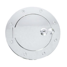 Load image into Gallery viewer, Rugged Ridge Locking Gas Cap Door Polished Alum 97-06TJ

