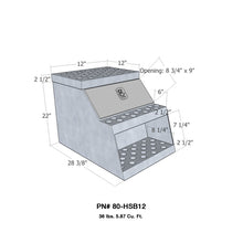 Load image into Gallery viewer, Westin/Brute HD Step Box 12in HD Step Box 12in - Aluminum
