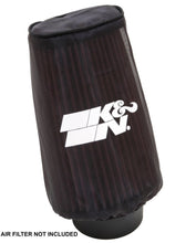 Load image into Gallery viewer, K&amp;N Filter Wrap Drycharger Oval Tapered Black - 3.25in Base I/S Width x 2.5in Top I/S Width x 7in H
