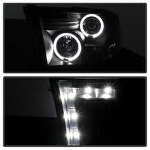 Load image into Gallery viewer, Spyder Dodge Ram 1500 09-14 Projector Headlights Halogen- LED Halo LED - Blk Smke PRO-YD-DR09-HL-BSM
