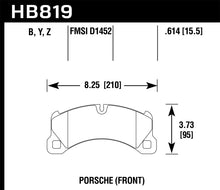 Load image into Gallery viewer, Hawk 11-13 Porsche Cayenne HPS 5.0 Front Brake Pads
