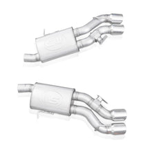 Load image into Gallery viewer, Stainless Works 2016-18 Cadillac CTS-V Sedan Axleback System Dual-Mode Turbo Mufflers 4in Tips

