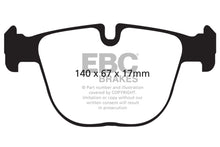 Load image into Gallery viewer, EBC 10-11 BMW X5M 4.4TT Bluestuff Rear Brake Pads
