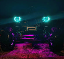 Load image into Gallery viewer, Oracle 7in High Powered LED Headlights - Black Bezel - ColorSHIFT No Controller
