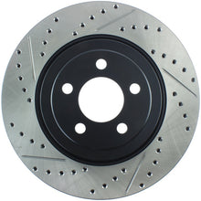 Load image into Gallery viewer, StopTech 05-09 Chrysler 300 (5.7L V8 exc SRT-8) Front Right Slotted &amp; Drilled Rotor
