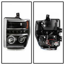 Load image into Gallery viewer, Spyder Signature Ford F250/350/450 Super Duty 08-10 Projector Headlights (PRO-YD-FS08-HL-BKV2)
