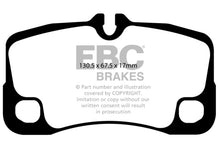 Load image into Gallery viewer, EBC 07-09 Porsche 911 (997) (Cast Iron Rotor only) 3.6 GT3 Bluestuff Rear Brake Pads
