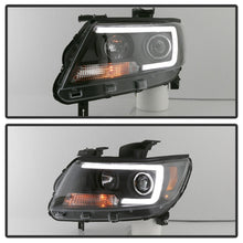 Load image into Gallery viewer, Spyder 15-17 Chevy Colorado Projector Headlights - Light Bar LED - Black (PRO-YD-CCO15-LBDRL-BK)

